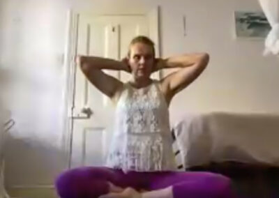 Navel tune up and shoulder relaxation